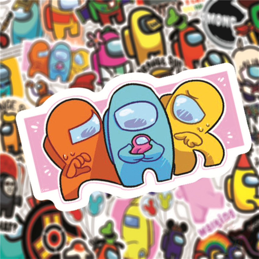 ❉ Among Us - Series 06 Innersloth Games Stickers ❉ 50Pcs/Set Waterproof DIY Fashion Decals Doodle Stickers