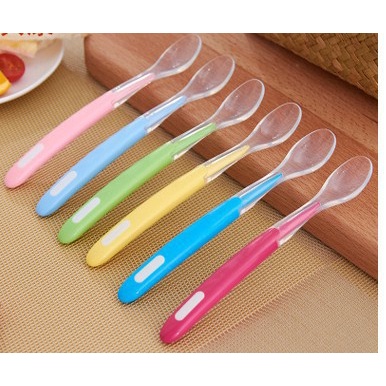 Thìa Ăn Dặm Silicon Siêu Mềm An Toàn Cho Bé [Olala Baby]