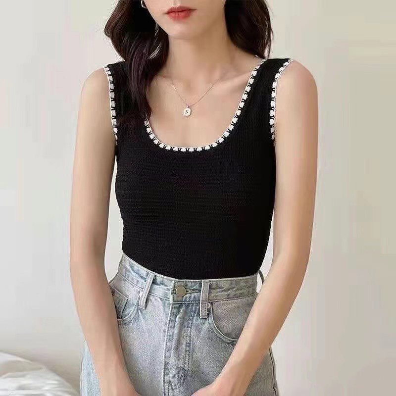 Áo dệt kim ZHELIHANGFEI không tay quyến rũ thời trang dành cho nữ