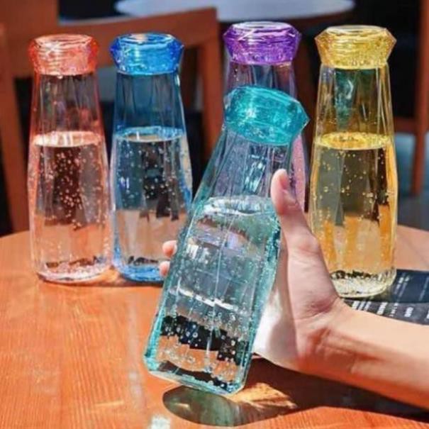 Bình nước kim cương thủy tinh 400ml