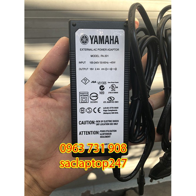 Adapter nguồn đàn Yamaha 16V 2.4A chính hãng