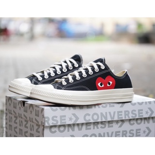 Giày sneaker thể thao auth converse 70s low black / white cdg chính hãng 100%
