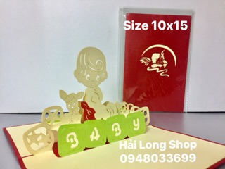 Em Bé -Baby - Thiệp 3D