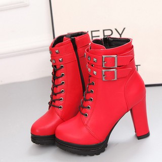 TR❤Giày Boot cao gót cá tính cho nữ
