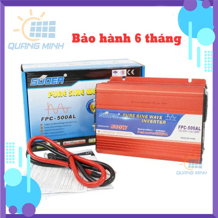 Inverter kích điện 12V—220V sin chuẩn 500w