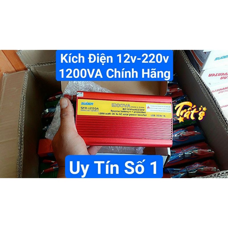 Kích Điện Chính Hãng Suoer 1200W Giá Rẻ - Hàng Chất Lượng Mình Kỹ Mình Kỹ Thuật đã lắp rất nhiều bộ