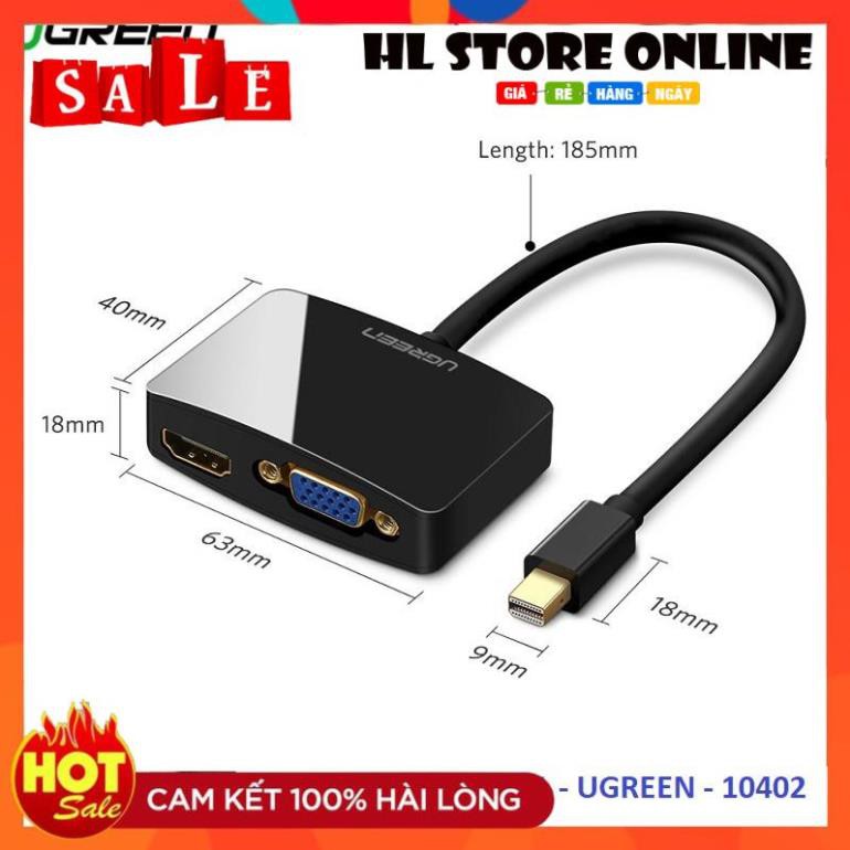 💖 Cáp Chuyển Đổi Mini Displayport To HDMI, VGA Chính Hãng Ugreen 10439