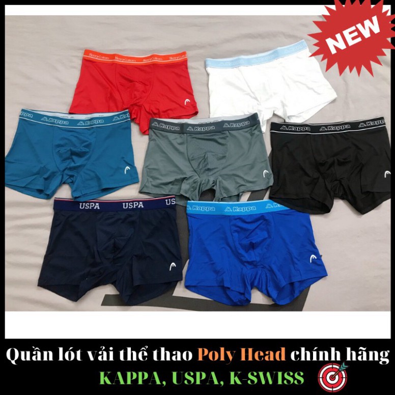 [Loại1] Quần Lót Polyester Nam Thể Thao Chuyên cho người tập Gym - Quần lót nam thun lạnh Hàn Quốc Head, Kappa, K-Swiss