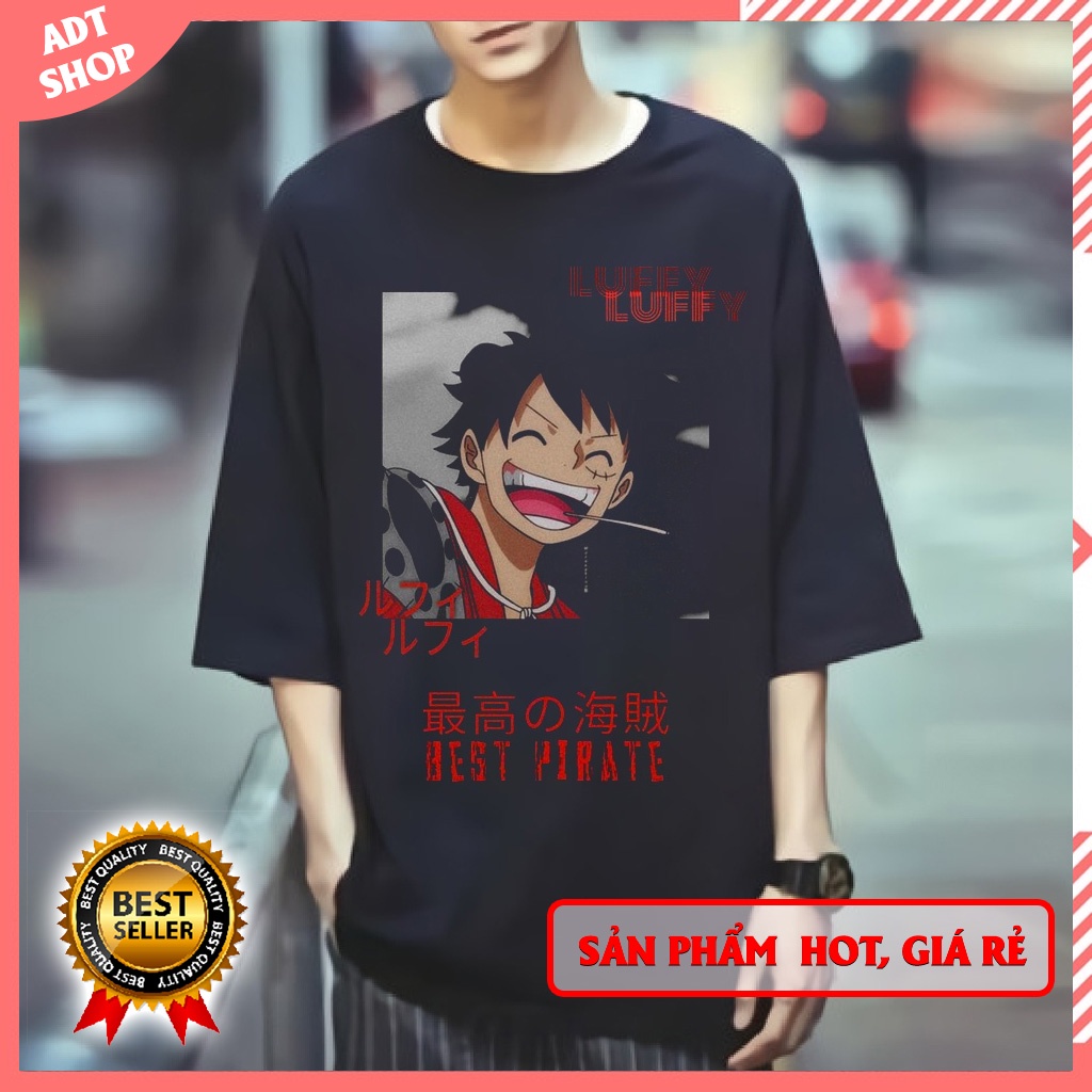 Áo Thun Unisex OnePiece,Luffy Cười Siêu Dễ Thương độc đẹp giá rẻ