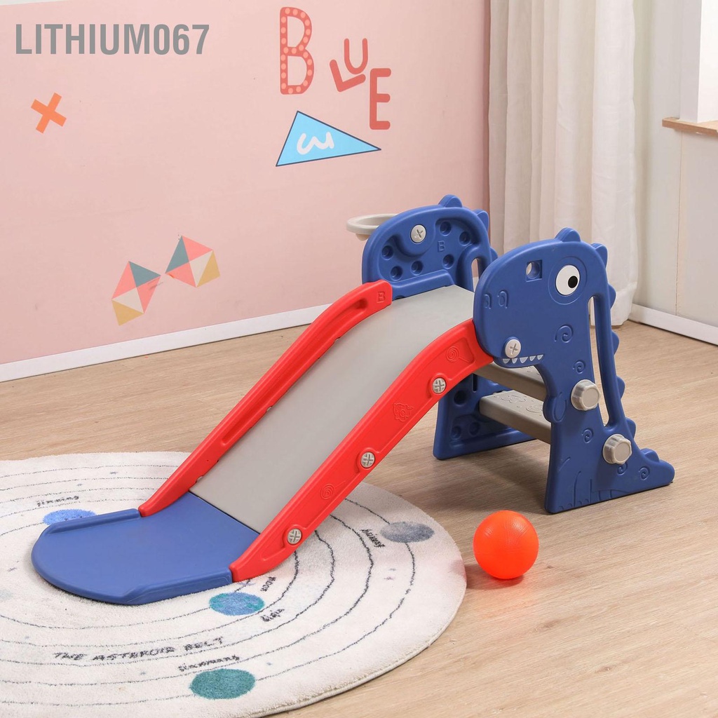 Cầu trượt cho bé TẶNG KÈM BÓNG RỔ, cầu trượt bé trai bé gái hàng sẵn Loại I Lithium067