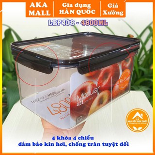 Hộp bảo quản thực phẩm 4800ml  Lock&Lock Bisfree Modular - LBF408 [Chính hãng] .