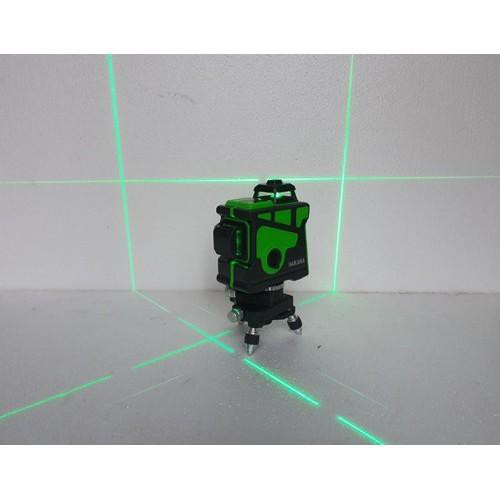 Máy Cân Mực cao cấp NAKAWA tia laser 3D -12 Tia tia xanh - Công nghệ Nhật Bản, có từ hít treo tường