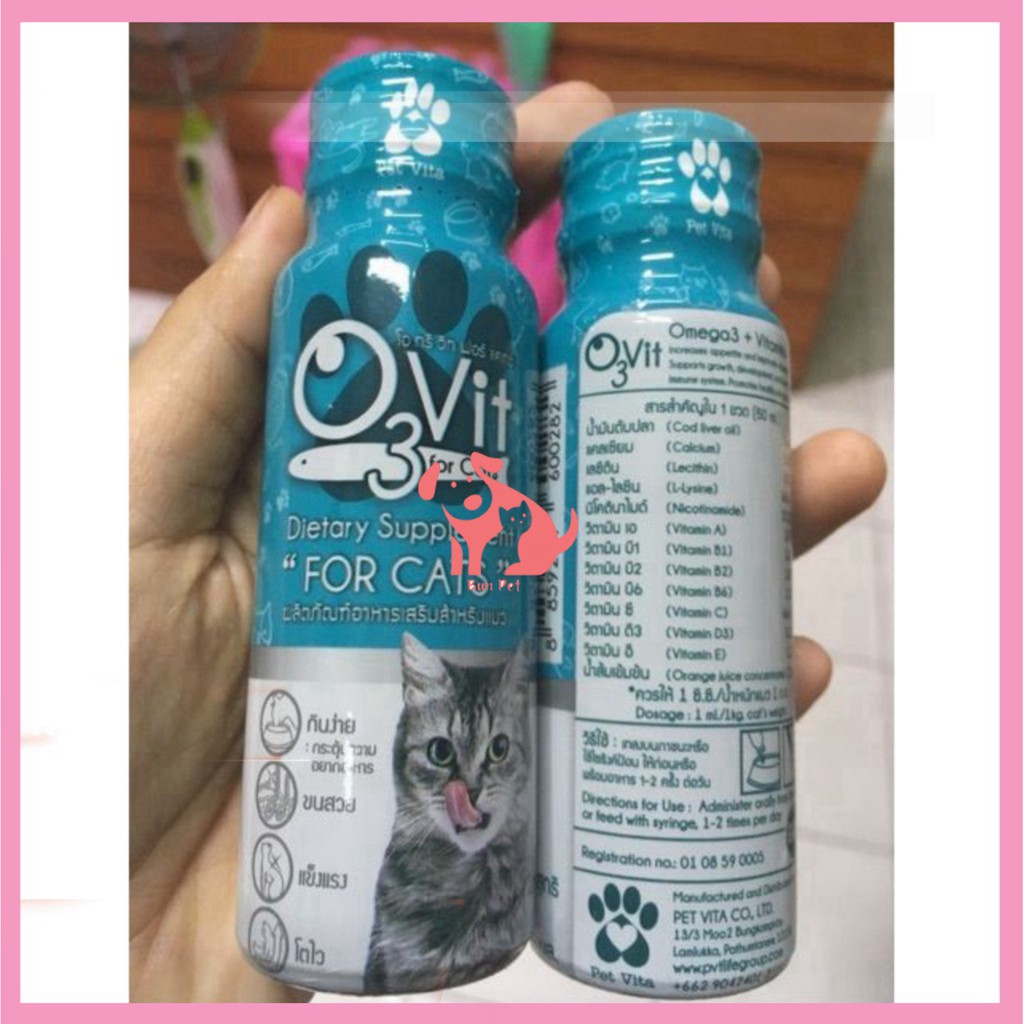 Siro dinh dưỡng O3vit cho mèo