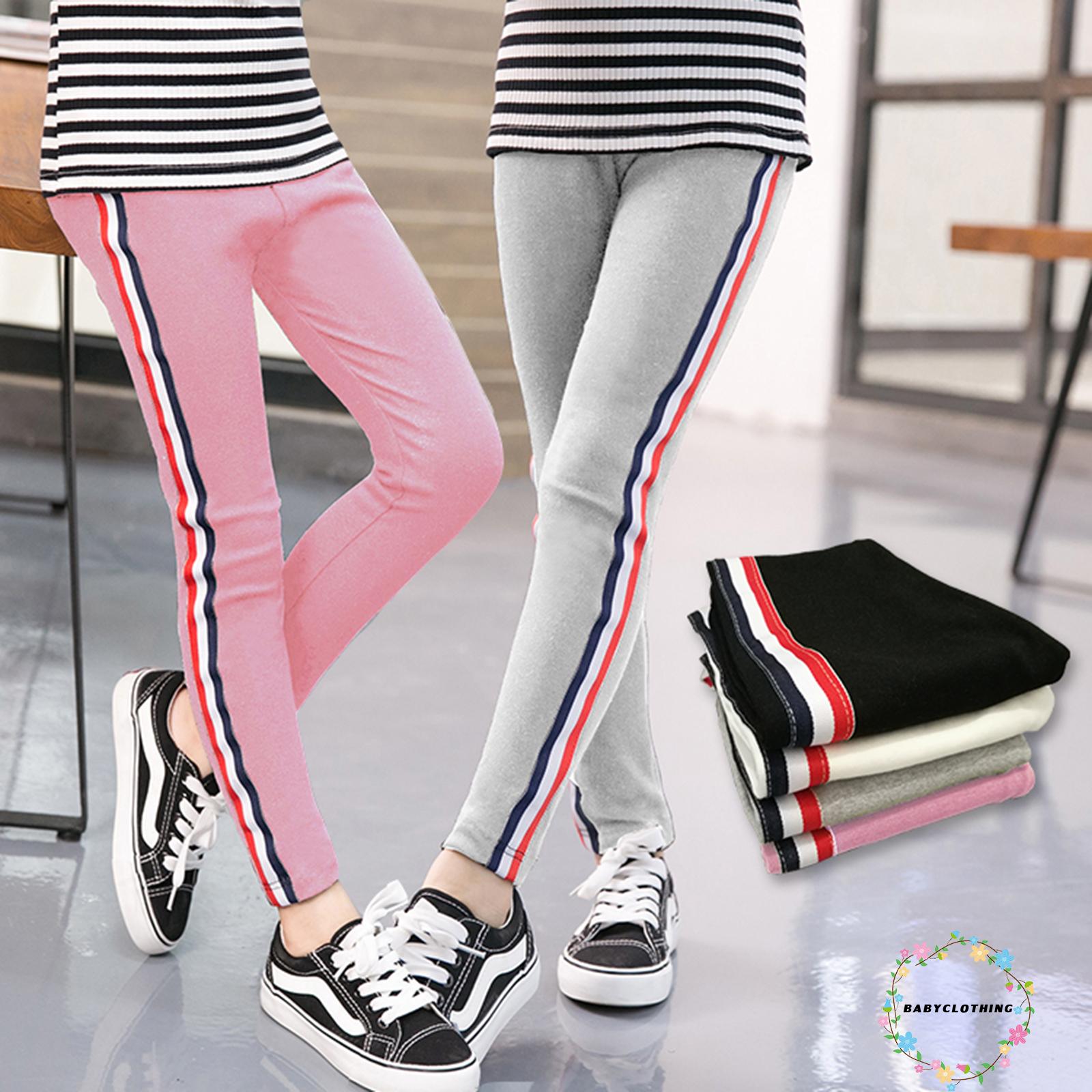 Quần Legging Kẻ Sọc Thời Trang Cho Bé Gái