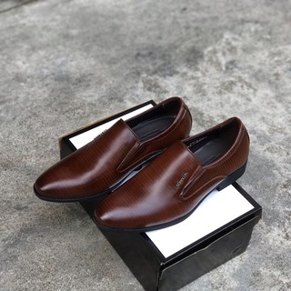 [HOT]Giày tây tăng chiều cao - Da bò xước Nâu ( Bảo hành 12 tháng - Mã GTC46 )CÒN HÀNG