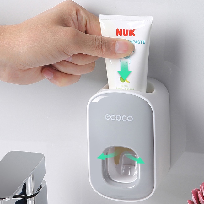 [ Hàng Mới Về ] Dụng cụ nhả kem đánh răng tự động ECOCO cao cấp thông minh tiện lợi sang trọng dán tường siêu chắc chắn