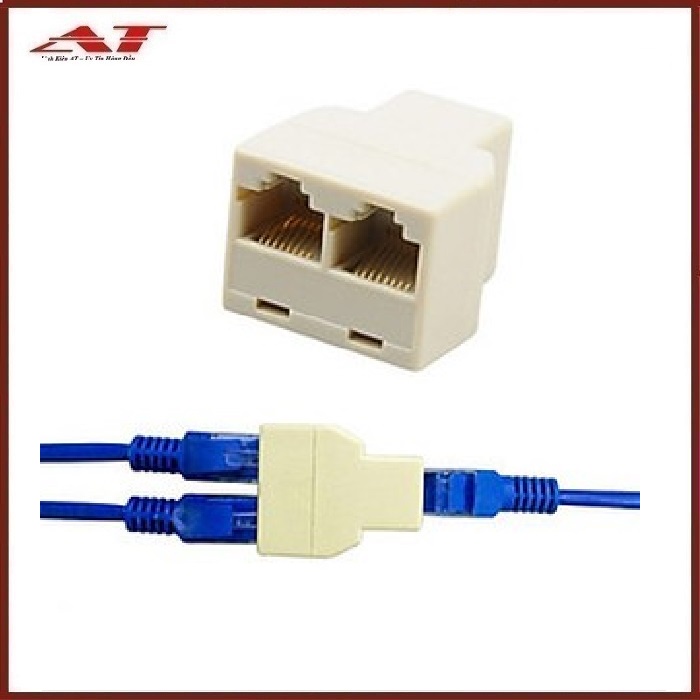 Đầu Nối Dây Mạng RJ45 chia 1 ra 2