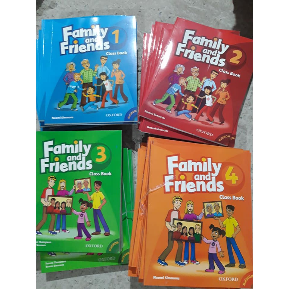 Trọn bộ Family and friends bản 1st cho bé ( bộ gồm CB+ WB tặng kèm file nghe)