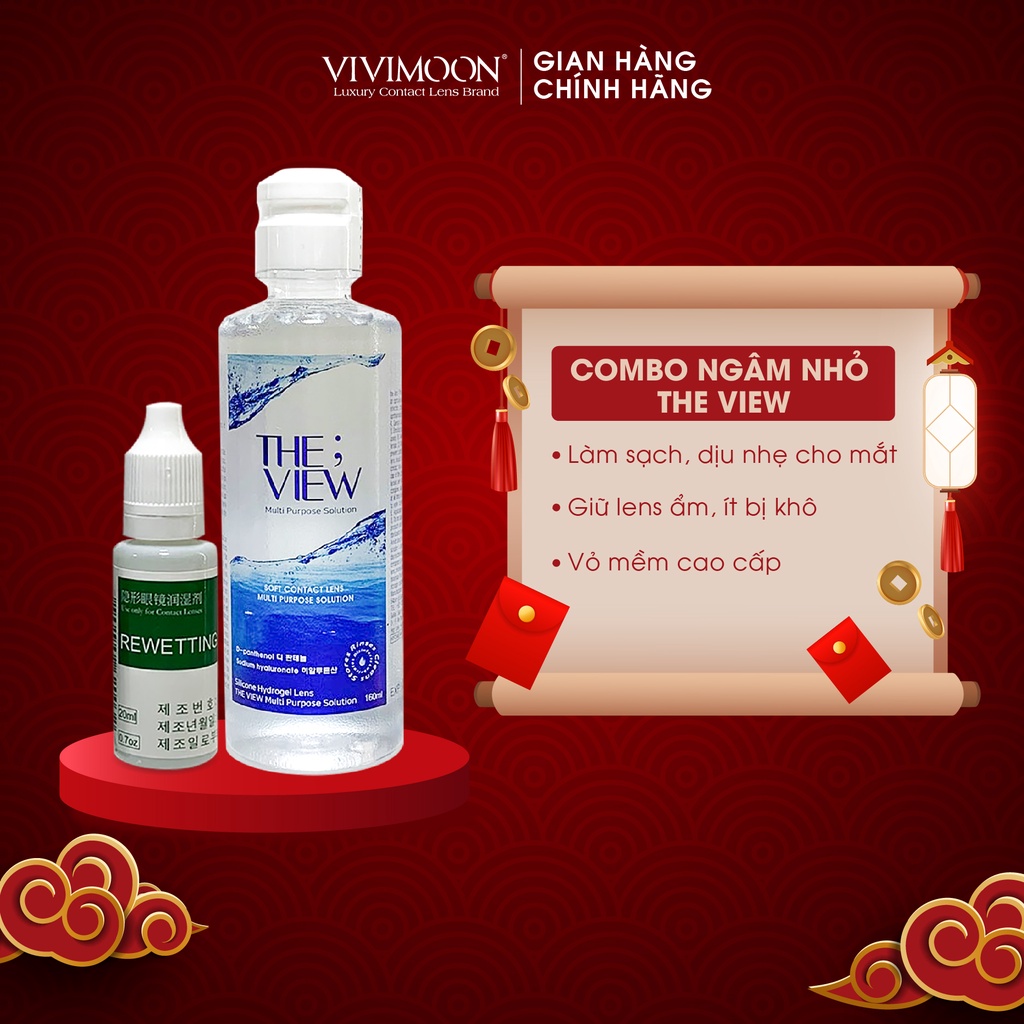 Combo Nước Ngâm Lens Và Nhỏ Mắt VIVIMOON