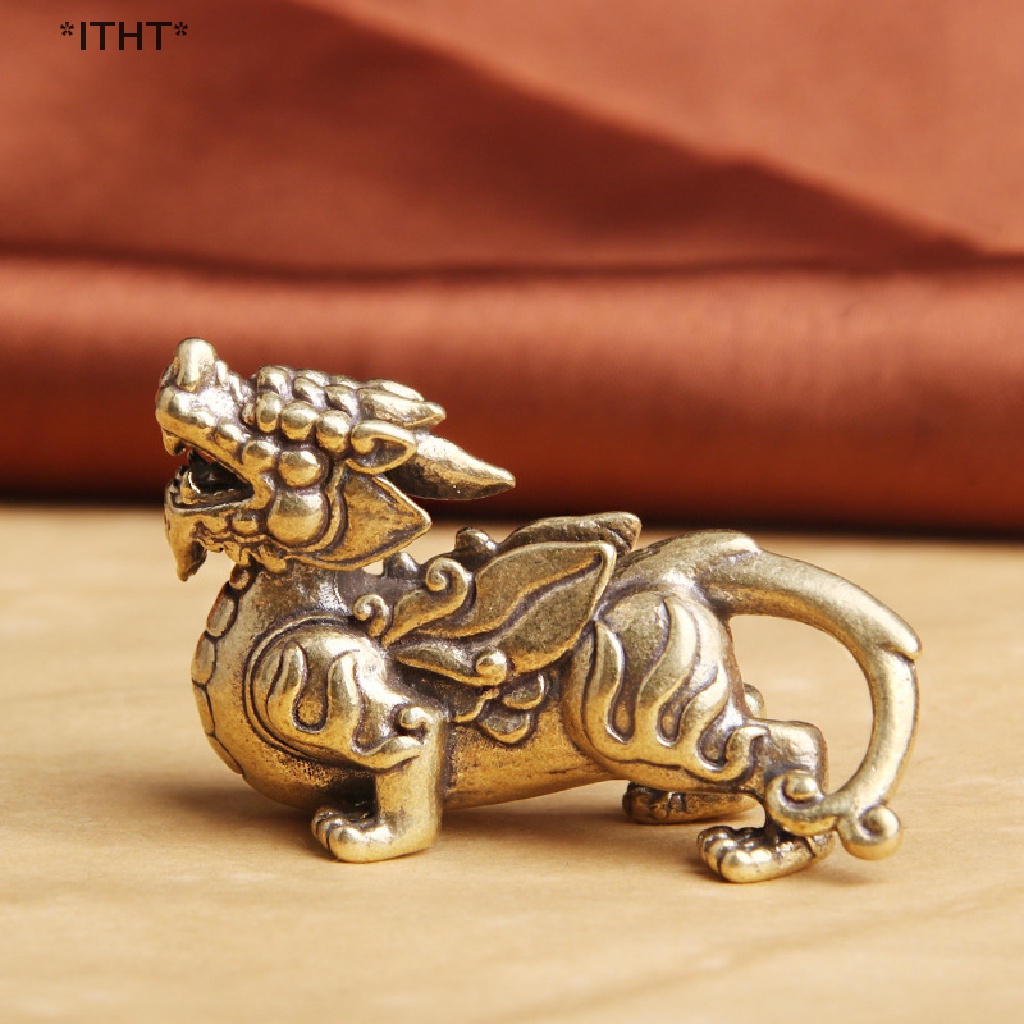 [ITHT] Tượng Quái Vật Bí Ẩn Trung Hoa Pixiu May Mắn Qi Lin Để Bàn Trang Trí [Hot]