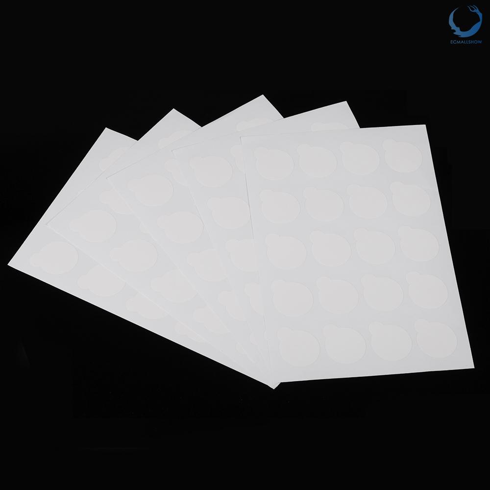 Ecmallshow 100pcs Disposable Eyelash Glue Holder Pallet Eyelash Extension Glue Pads Stand On Eyelash Glue Patches Sticker Small Size 2.5cm