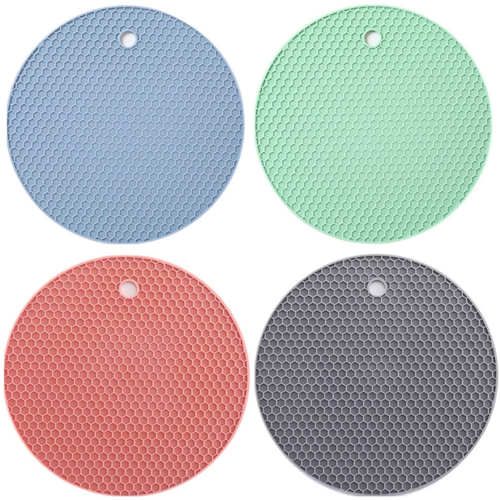 Tấm Lót Nồi Bằng Silicon Chịu Nhiệt Chống Trượt Chống Bỏng Thiết Kế Tiện Dụng