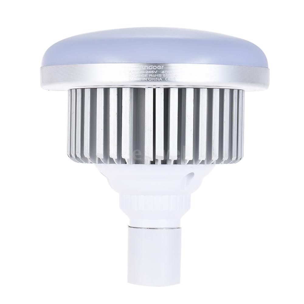 Bóng đèn LED quay phim/ chụp ảnh tiết kiệm năng lượng Andoer E27 40W 5500K