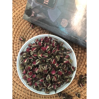 Trà nụ hồng khô thơm nhẹ nhàng nước trong