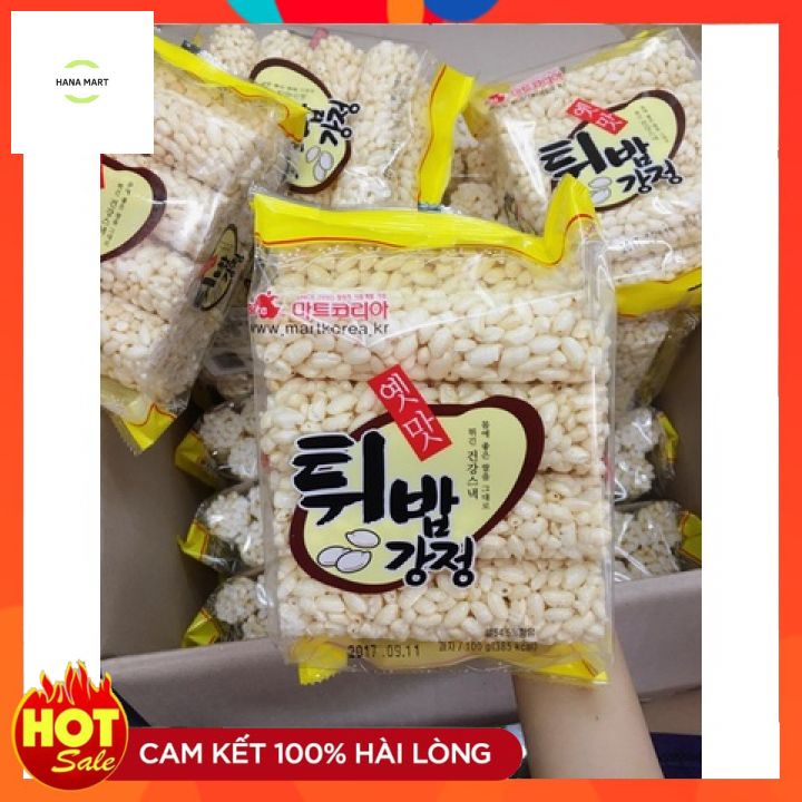 Bỏng gạo, cốm, bỏng lúa mì ăn vặt Hàn Quốc