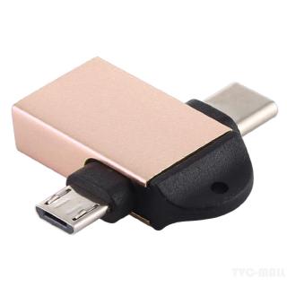 Đầu Chuyển Đổi Usb 3.0 Sang Type-C + Micro Usb Đa Năng