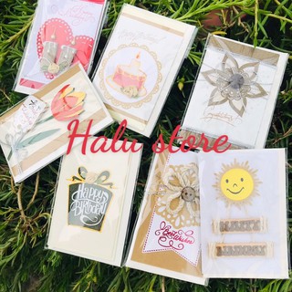 [ FREESHIP❤️ ]Thiệp chúc Mừng sinh nhật - cám ơn, thiết kế handmade vân nổi, phong cách - VPP Trí Tuệ