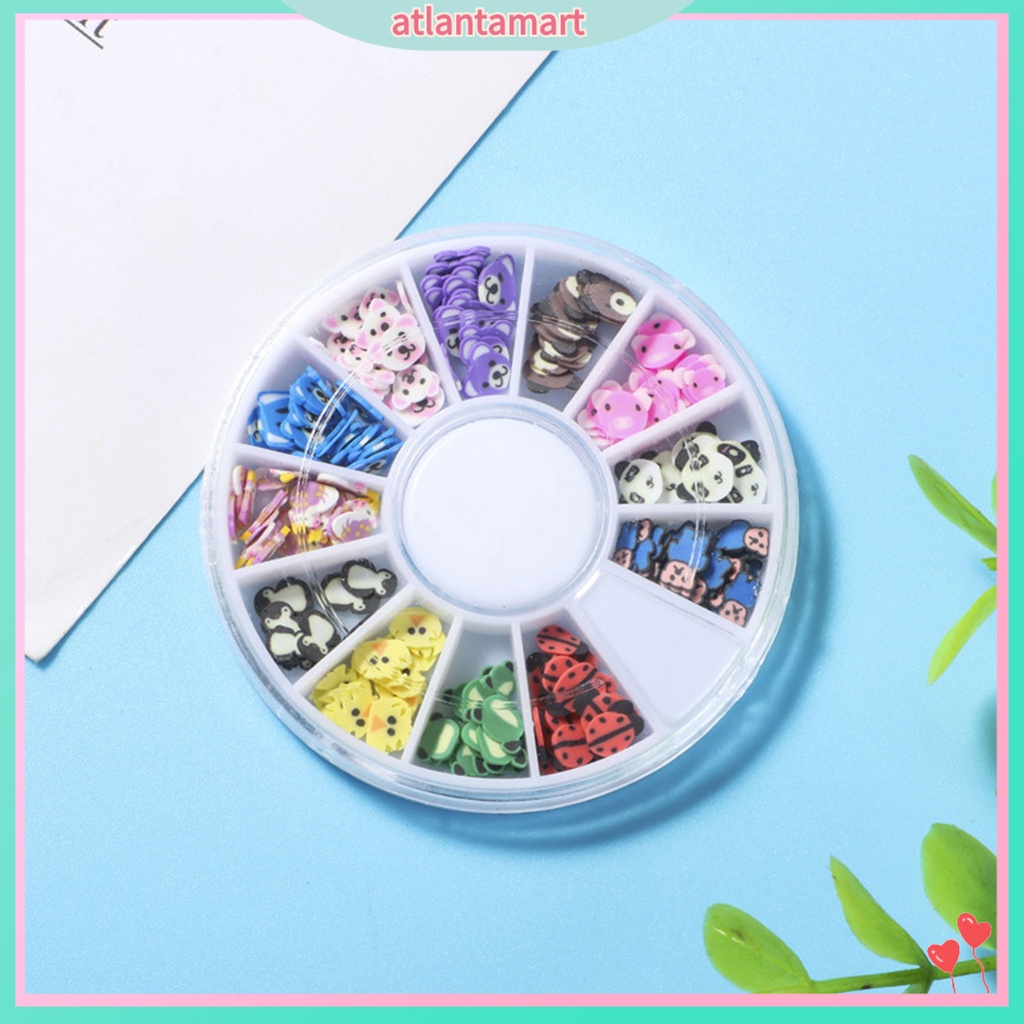 [Hàng mới về] Hộp hạt phụ kiện trang trí móng tay nghệ thuật thiết kế nhiều mẫu tùy chọn đáng yêu bắt mắt