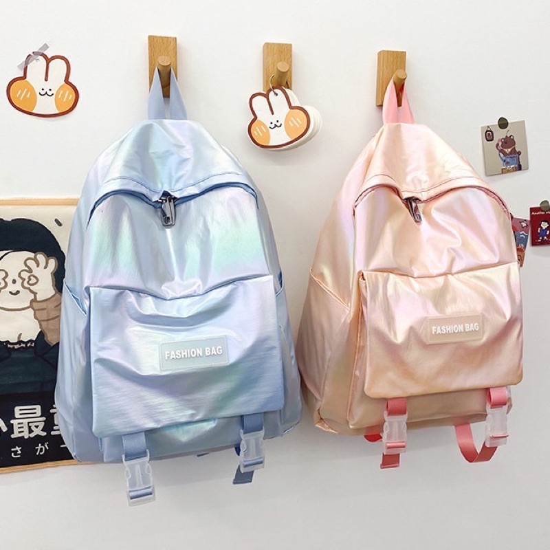 Balo Thời Trang Nữ Đi Học Nhũ Bóng Fashion Bag