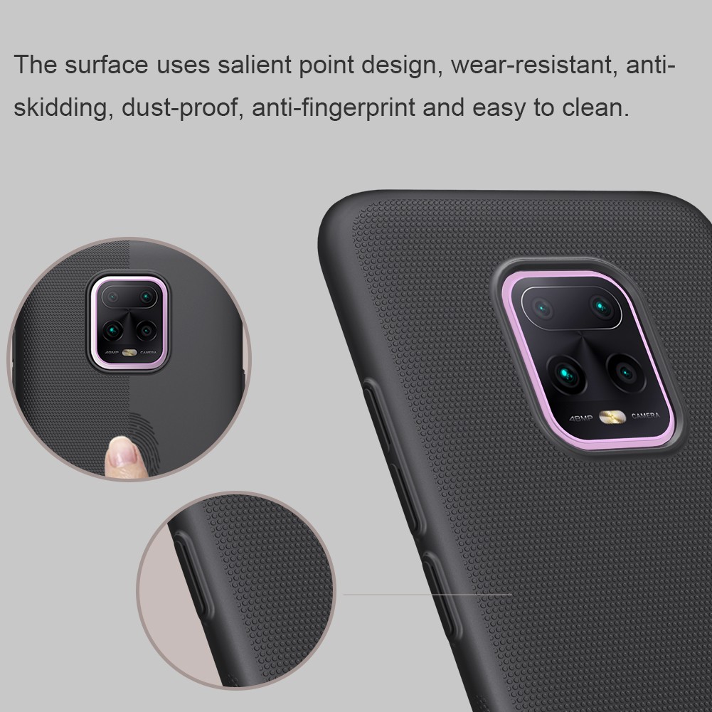 Xiaomi Redmi 10x 5G / 10x Pro 5G -Ốp lưng chính hãng Nillkin nhựa cứng lưng sần chống bám mồ hôi và vân tay