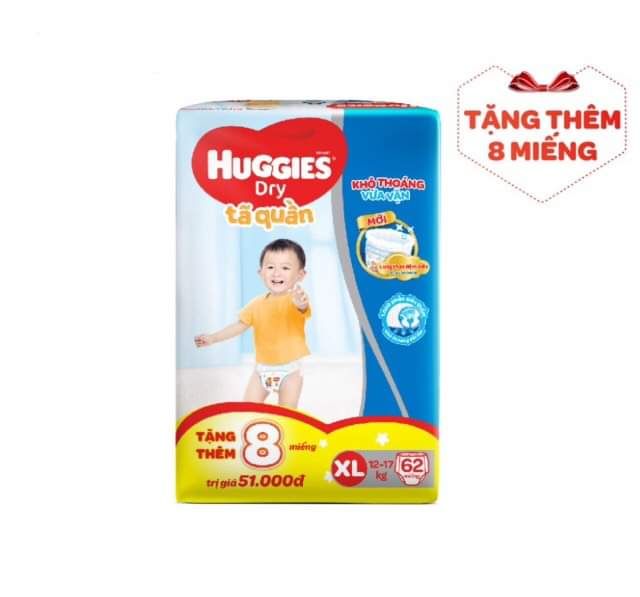 Bỉm quần Huggies size L68 / XL62 / XXL56