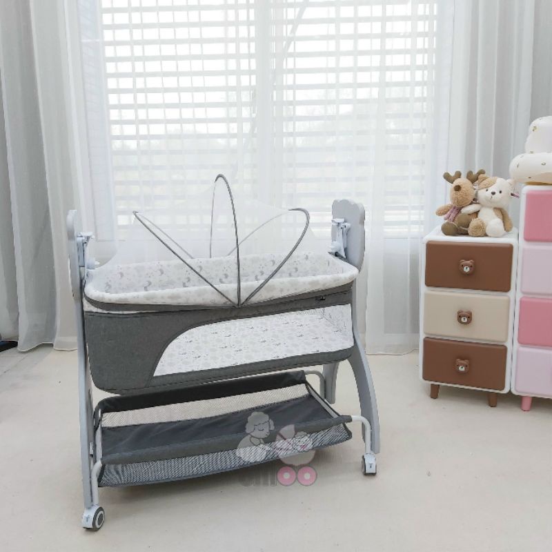 Nôi cũi Umoo gấu UM-08111, hàng chính hãng