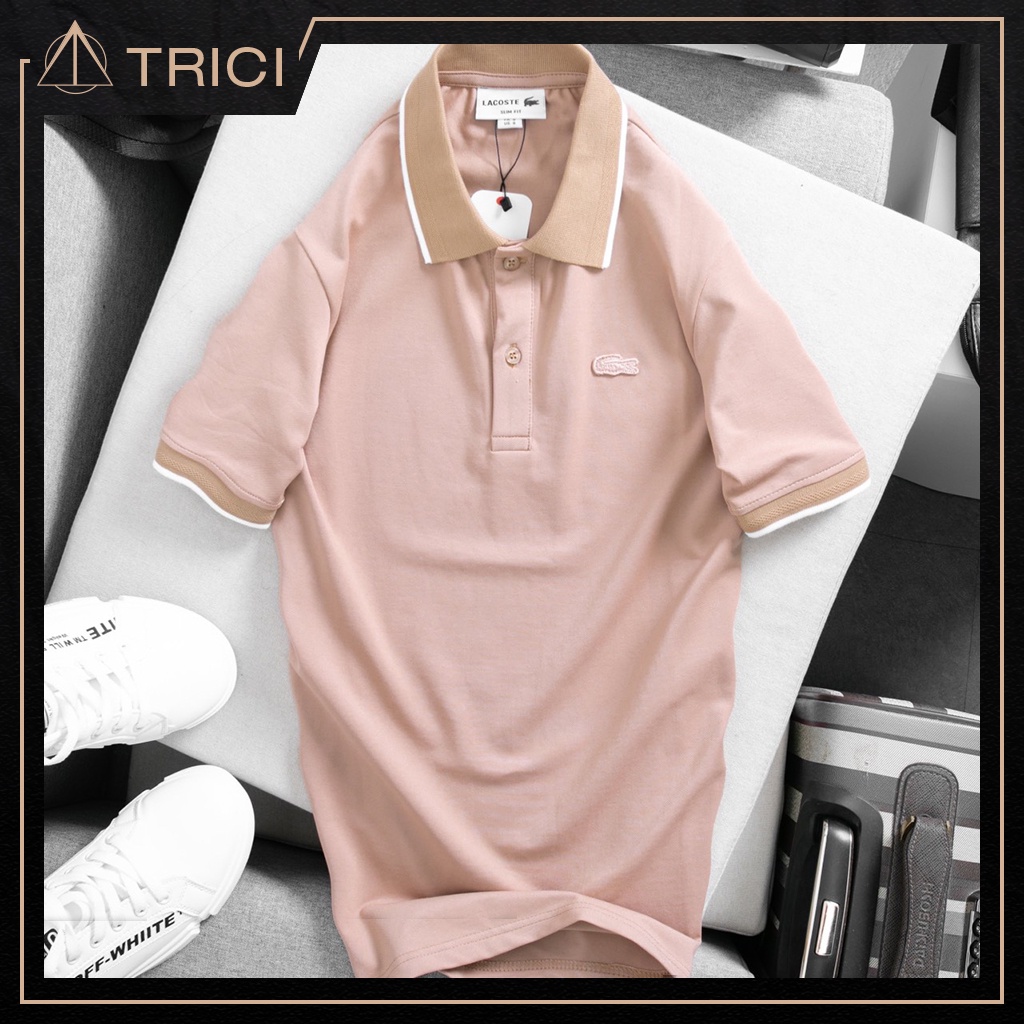 [Mã SRBACK010912 hoàn 20K xu đơn 50K] Áo polo nam trơn Lacoste vnxk chuẩn auth cotton 100% slimfit PLLC14 | BigBuy360 - bigbuy360.vn