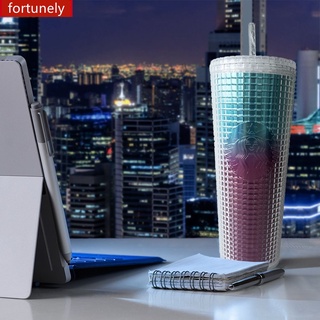 710ml large capacity sippy cup Summer high-value straw cup Starbucks mug the same durian series straw water cup
