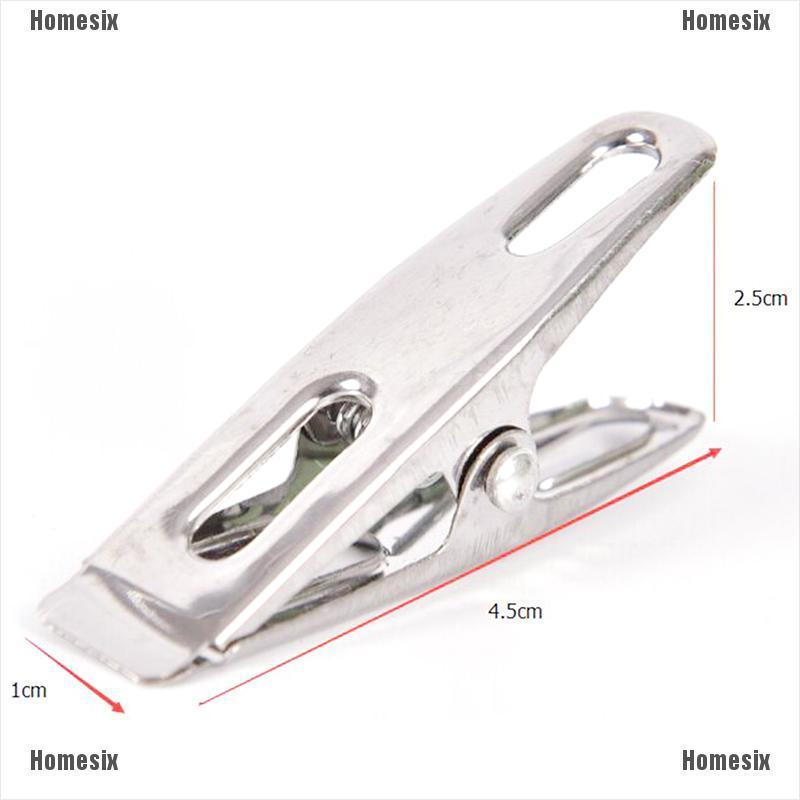[zHMSI] 20Pcs Stainless Steel  Clothes Pegs Laundry Metal Clamps Metal Hanging Pins Clips TYU