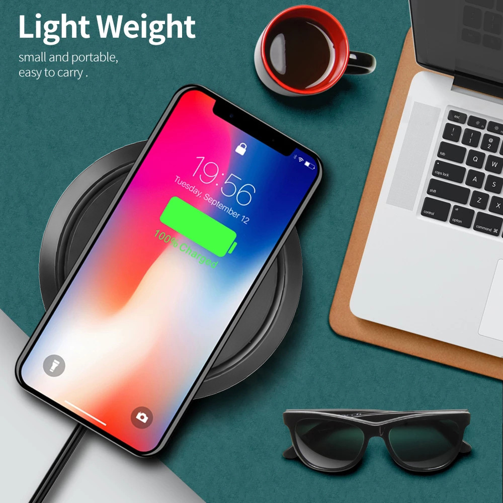 Đế Sạc Nhanh Không Dây 10w Cho Iphone 8 X Xs Max