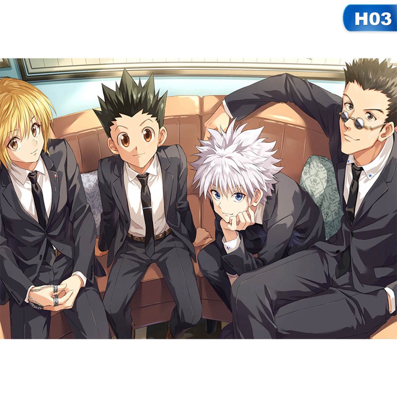 Flowersqueen Poster Treo Tường Trang Trí In Hình Anime Hunter X Hunter