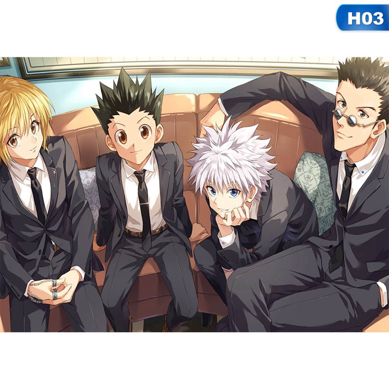 Poster Treo Tường Trang Trí In Hình Anime Hunter X Hunter