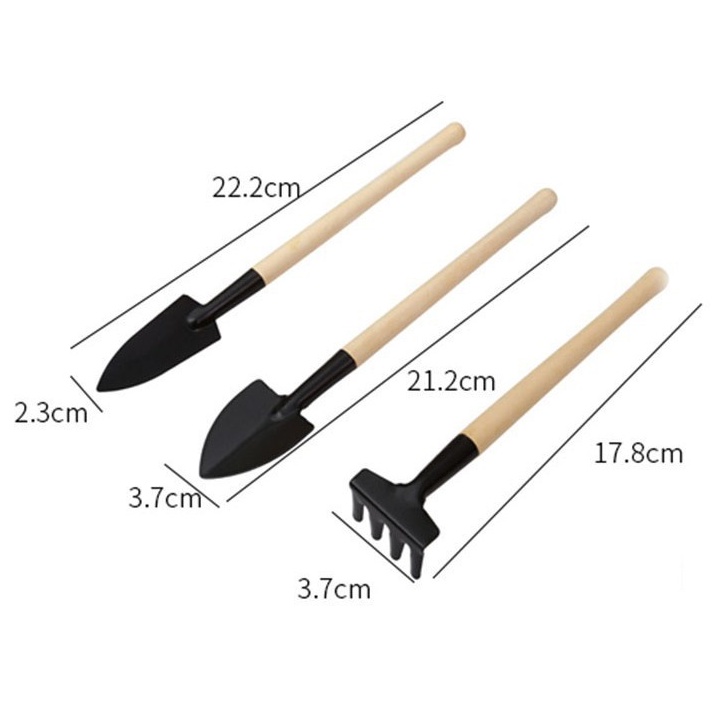 Bộ dụng cụ trồng cây sen đá mini 3 món - Shop Lafa Garden