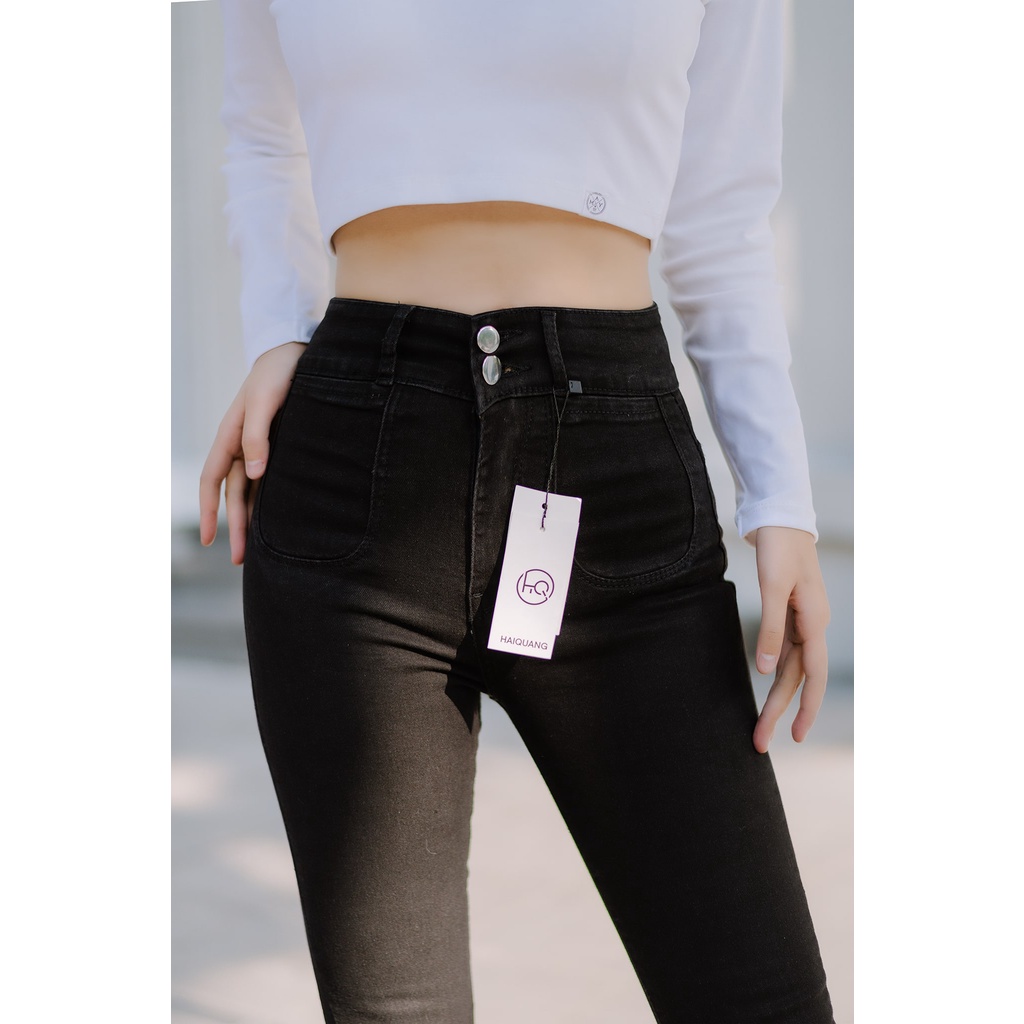 QUẦN JEAN NỮ LƯNG CAO CHẤT CO DÃN SKINNY TÔN DÁNG MÃ 4092