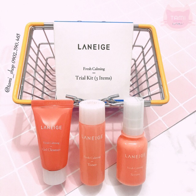 Set dưỡng da Laneige Fresh Calming Line Trial Kit