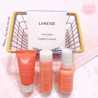 Set dưỡng da Laneige Fresh Calming Line Trial Kit