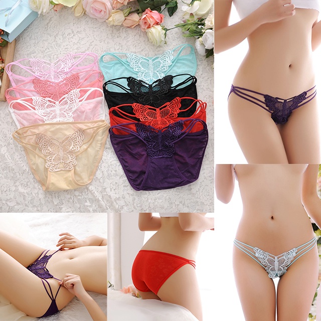 [FREESHIP❤️] Quần Lót Nữ Lọt Khe Thiết Kế 3 Dây Hông Sexy Chất Liệu Mềm Mại Freesize Dưới 60Kg