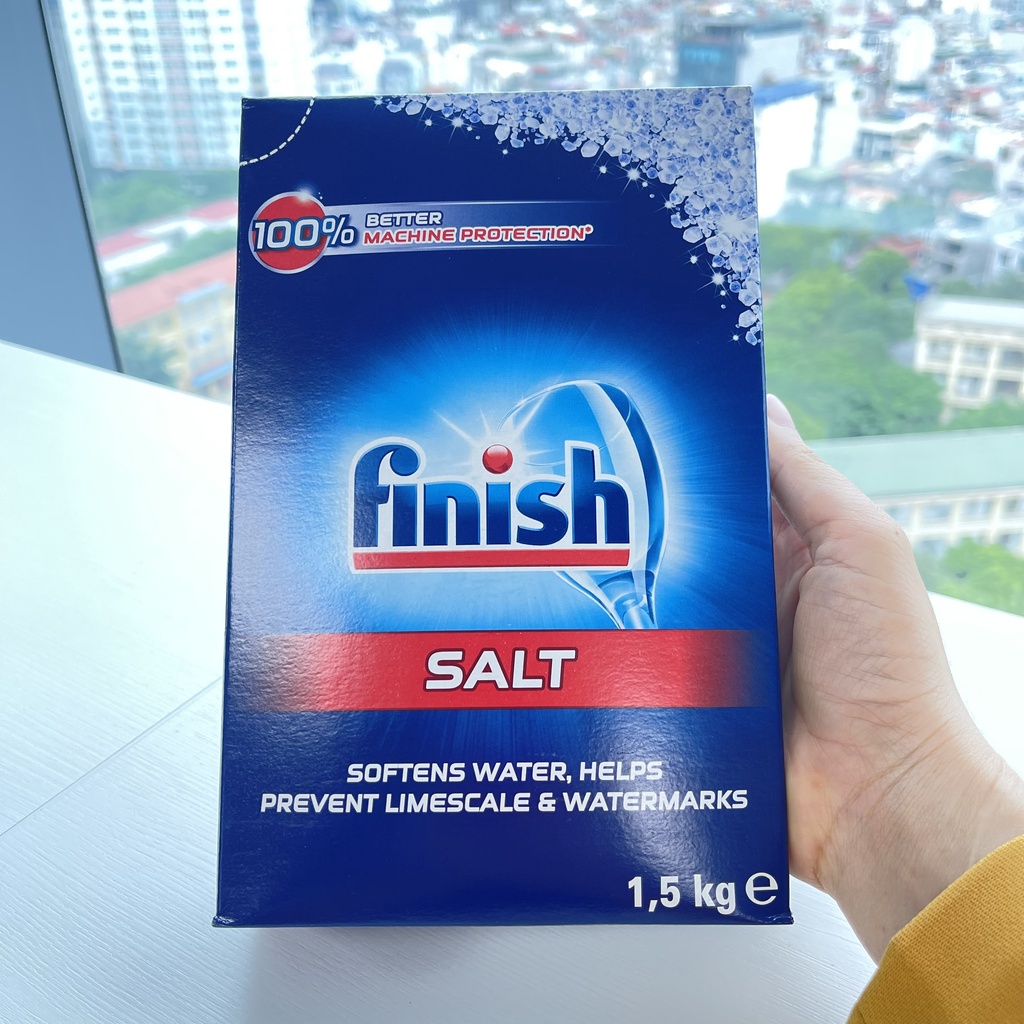Combo viên rửa bát Finish all in one 86v + muối Finish 1.5kg+ nước bóng 800ml