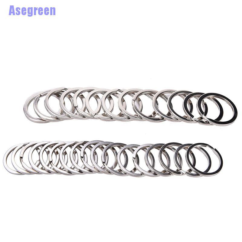 Set 100 móc khoá bạc hình tròn tiện dụng