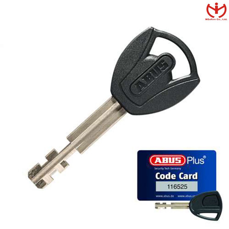 [Hỏa tốc HCM] Ô khóa ABUS 88/50 Plus thân đồng rộng 50mm bọc Crom lõi lá 3 chìa vuông - MSOFT